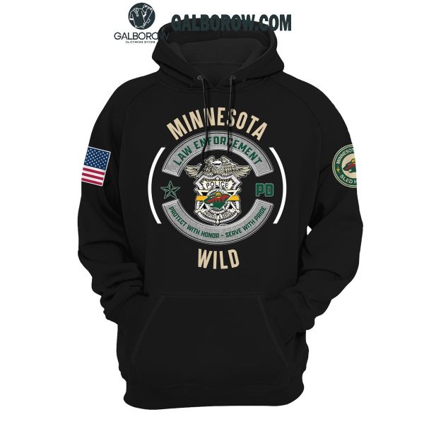 Minnesota Wild Celebration Of 2024 Law Enforcement Day Hoodie T-Shirt