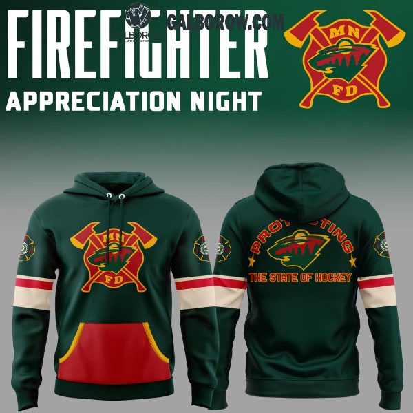 Minnesota Wild Honoring 2024 Firefighter Appreciation Night Hoodie T-Shirt