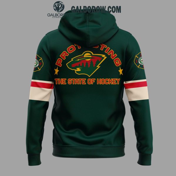 Minnesota Wild Honoring 2024 Firefighter Appreciation Night Hoodie T-Shirt