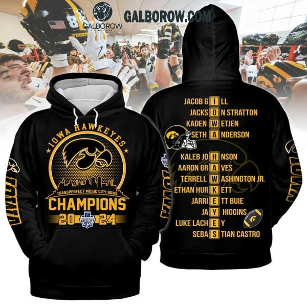 Missouri Tigers 2024 Celebrating Transperfect Music City Bowl Black Hoodie T-Shirt