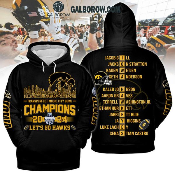 Missouri Tigers 2024 Let’s Go Hawks Transperfect Music City Bowl Black Hoodie T-Shirt