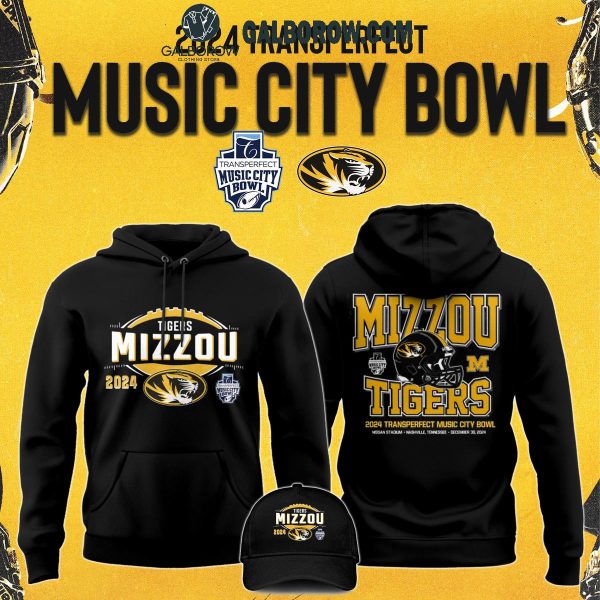 Missouri Tigers Mizzou 2024 TransPerfect Music City Bowl 2024 Hoodie T-Shirt Black