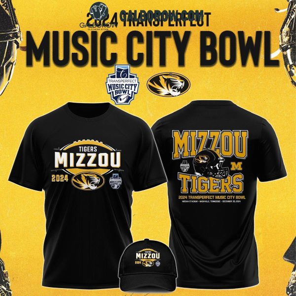 Missouri Tigers Mizzou 2024 TransPerfect Music City Bowl 2024 Hoodie T-Shirt Black