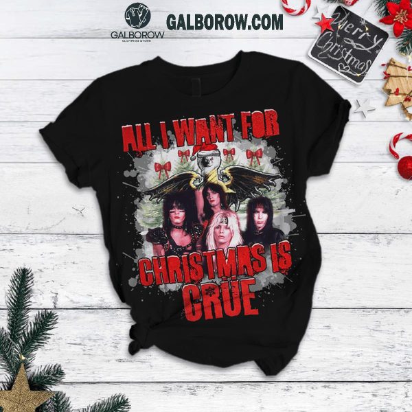 Motley Crue All I Want For Christmas Is Crue Holidays Fleece Pajamas Set