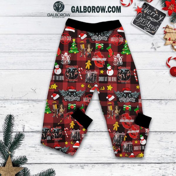 Motley Crue Is All I Want For Christmas Fleece Pajamas Set