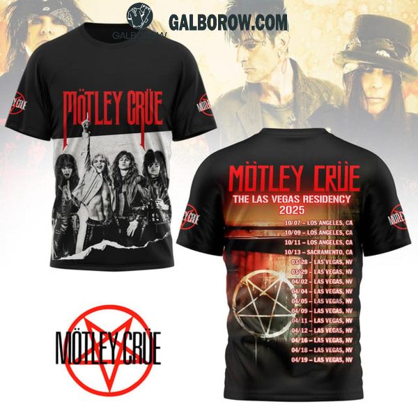 Motley Crue The Las Vegas Residency 2025 Tour Hoodie T-Shirt