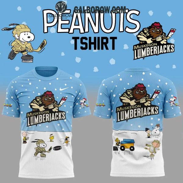 Muskegon Lumberjacks Peanuts Season Snoopy Hockey Hoodie T-Shirt