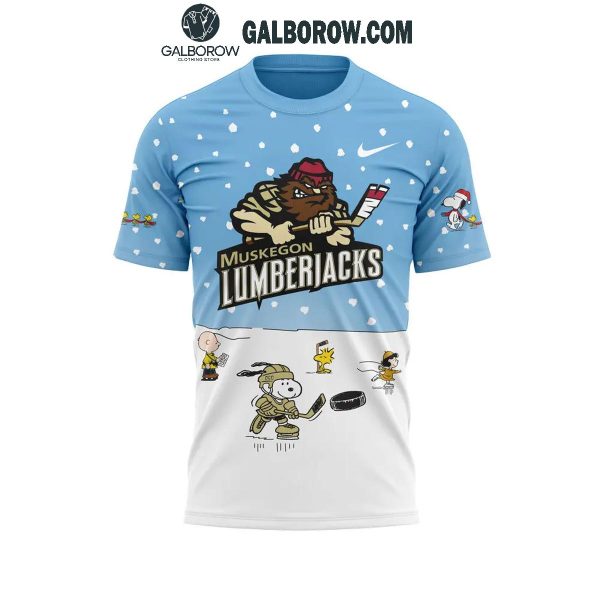 Muskegon Lumberjacks Peanuts Season Snoopy Hockey Hoodie T-Shirt