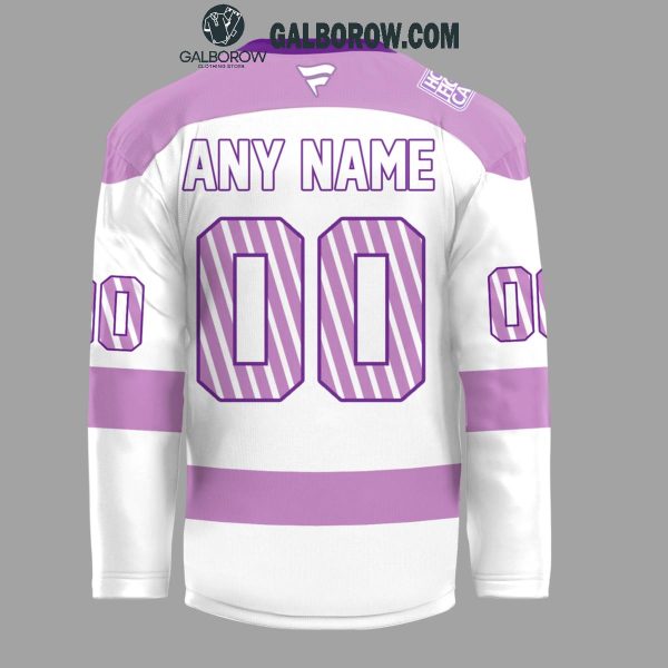 Nashville Predators Fight Cancer 2024 Personalized Hockey Jersey White