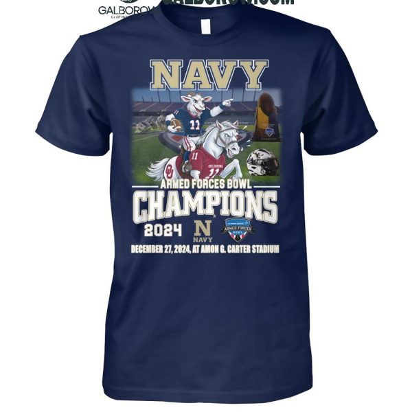 Navy Midshipmen Armed Forces Bowl Champions T Shirt