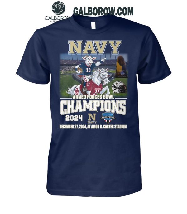 Navy Midshipmen Armed Forces Bowl Champions T Shirt