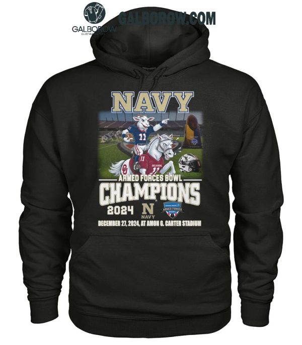 Navy Midshipmen Armed Forces Bowl Champions T Shirt