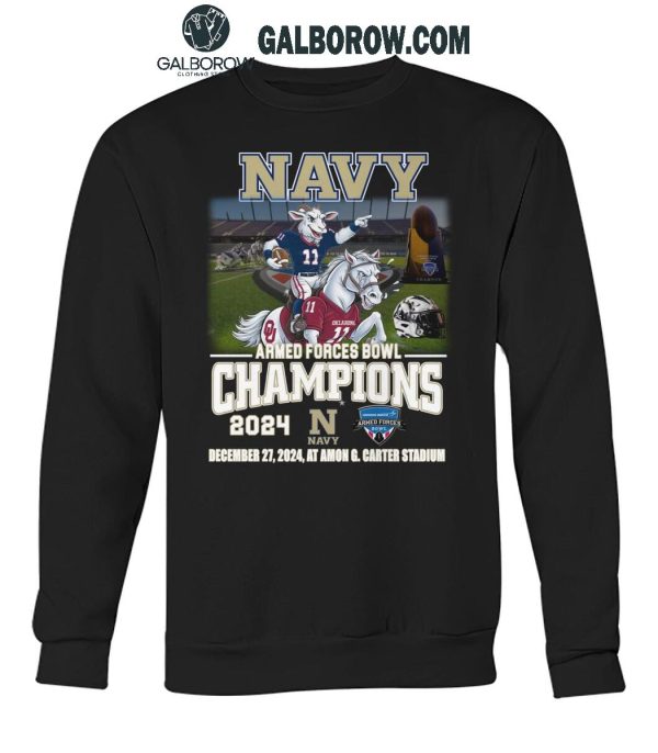 Navy Midshipmen Armed Forces Bowl Champions T Shirt