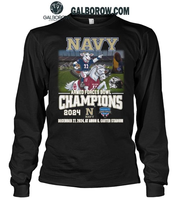 Navy Midshipmen Armed Forces Bowl Champions T Shirt