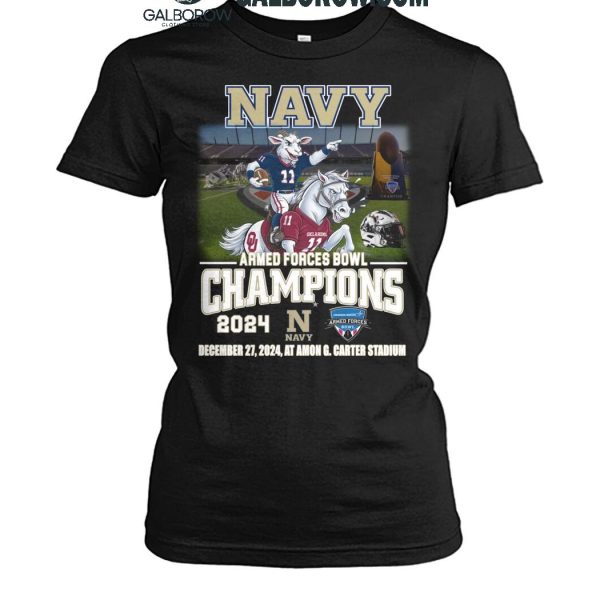 Navy Midshipmen Armed Forces Bowl Champions T Shirt