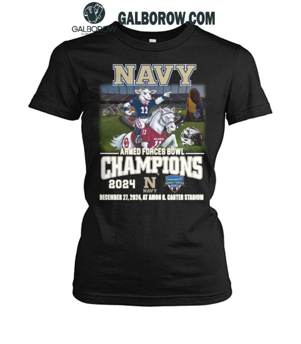 Navy Midshipmen Armed Forces Bowl Champions T Shirt