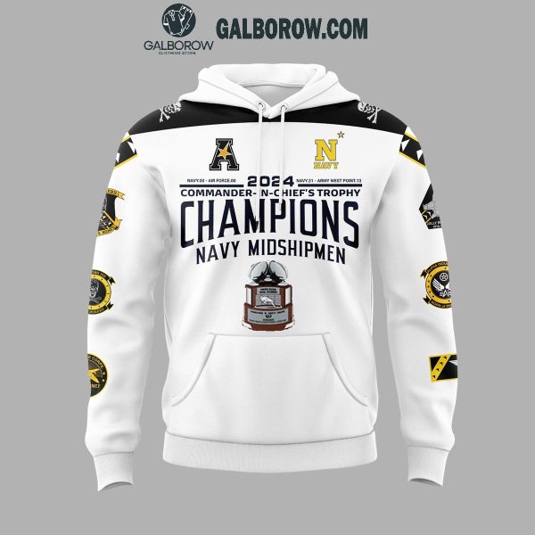 Navy Midshipmen C.I.C Trophy Champions 2024 Fear The Bones Hoodie T-Shirt