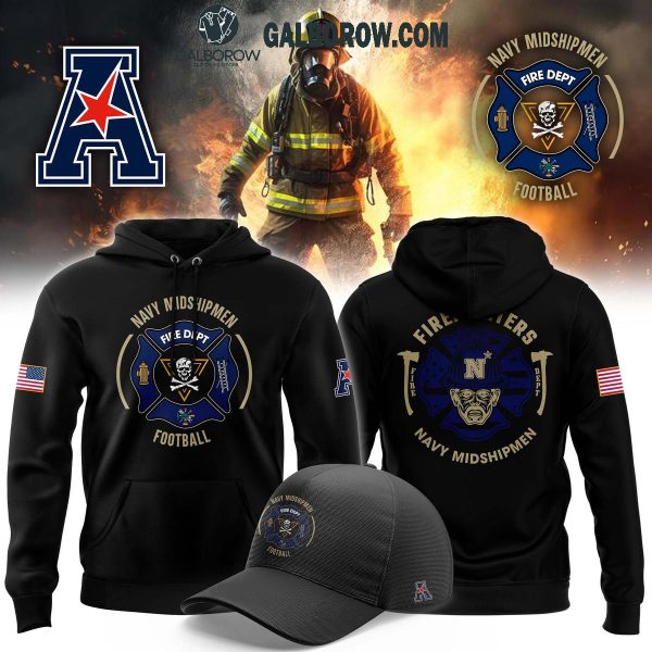 Navy Midshipmen Celebration Of 2024 Firefighter Appreciation Night Hoodie T-Shirt