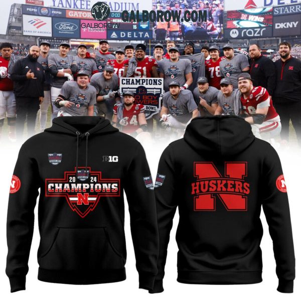 Nebraska Cornhuskers Football Celebrating Pinstripe Bowl 2024 Hoodie T-Shirt