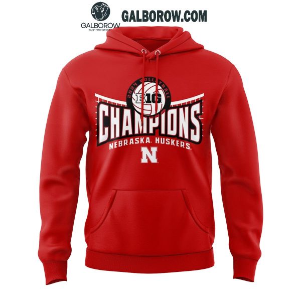 Nebraska Huskers Back-2-Back Big Ten Regular Season Champions 2024 Hoodie T-Shirt