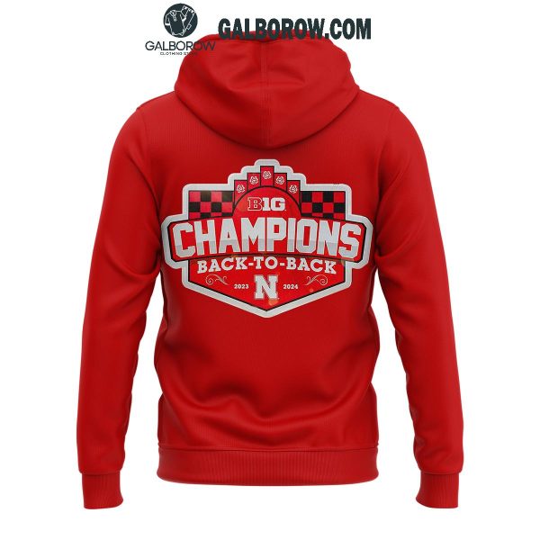 Nebraska Huskers Back-2-Back Big Ten Regular Season Champions 2024 Hoodie T-Shirt