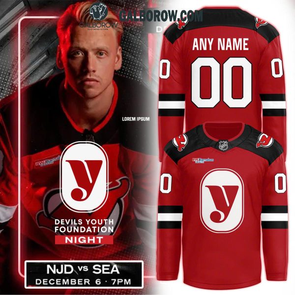 New Jersey Devils 2024 Devils Youth Foundation Night Personalized Hockey Jersey