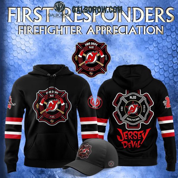 New Jersey Devils 2024 Firefighter Appreciation Night Honoring Hoodie T-Shirt