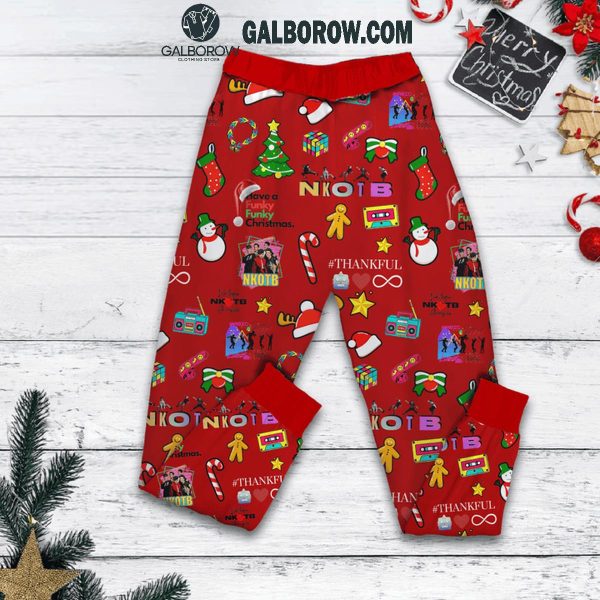 New Kids On The Block Is All I Want For Christmas Fleece Pajamas Set