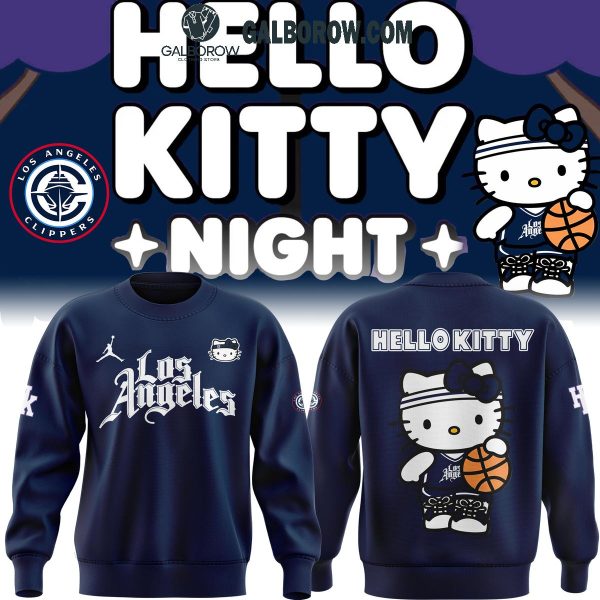 New Los Angeles Clippers x Hello Kitty Hoodie T Shirt