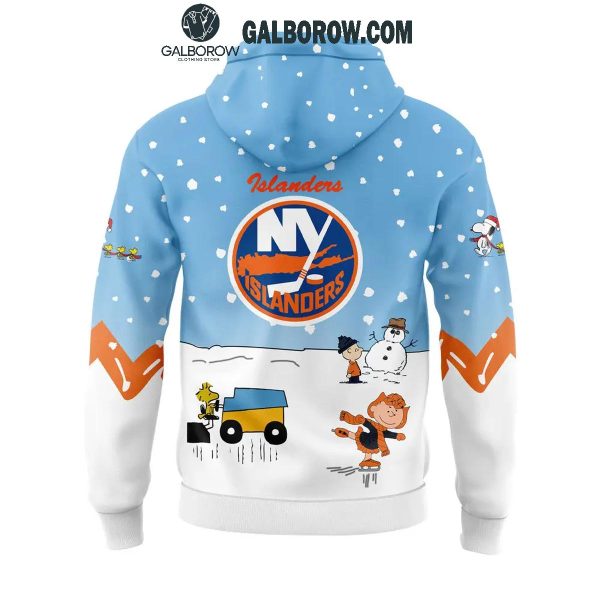 New York Islanders Cheerful Christmas Of Peanuts Friends 2024 Hoodie T-Shirt