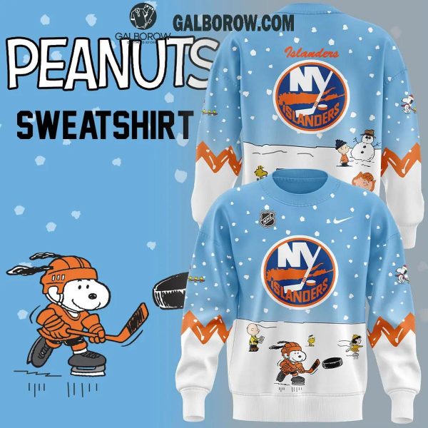 New York Islanders Cheerful Christmas Of Peanuts Friends 2024 Hoodie T-Shirt