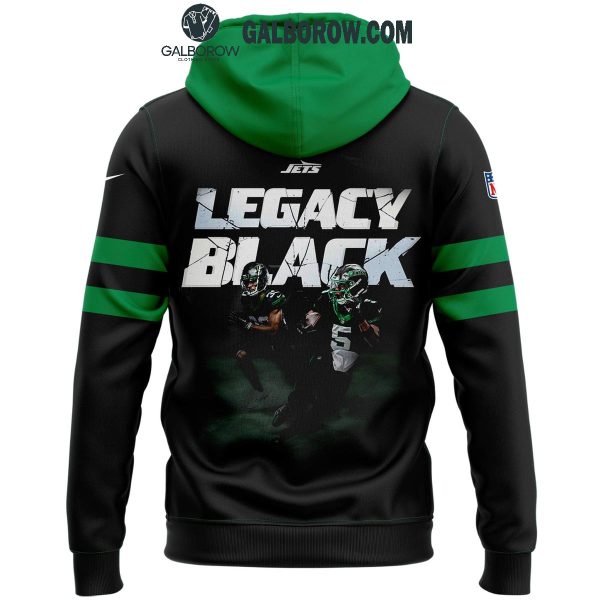 New York Jets 2024 Legacy Black Hoodie T-Shirt