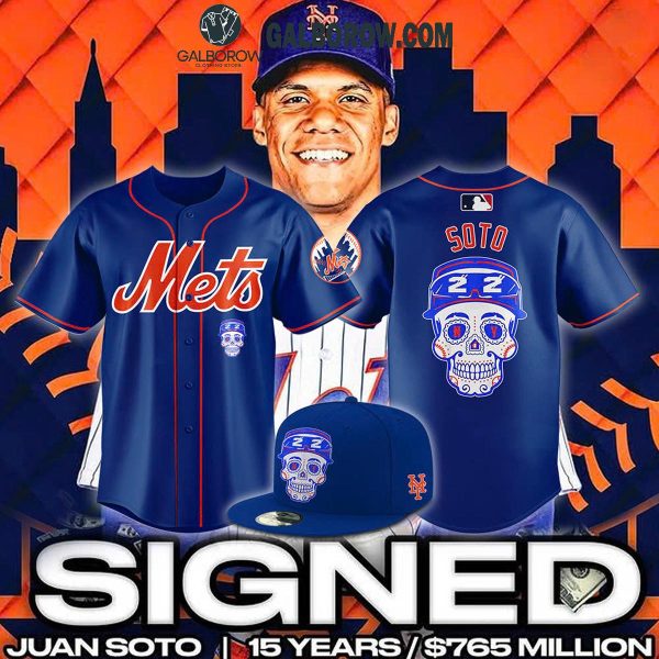 New York Mets Juan Soto 2025 Do The Soto Shuffle Blue Baseball Jersey