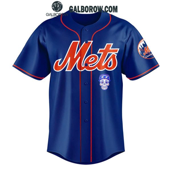 New York Mets Juan Soto 2025 Do The Soto Shuffle Blue Baseball Jersey