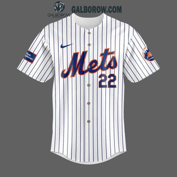 New York Mets Juan Soto 22 With Signature 2024 Baseball Jersey