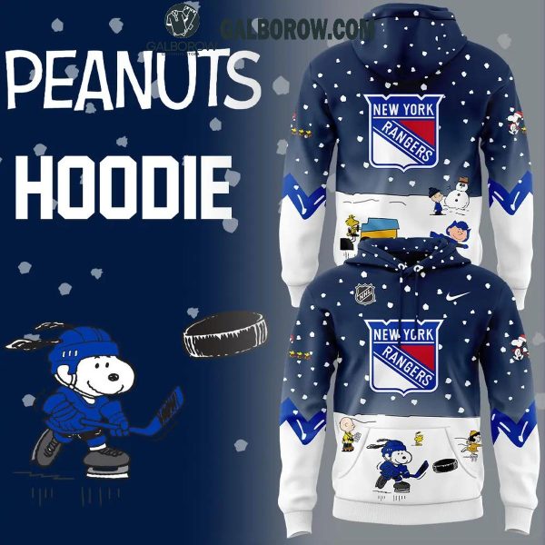 New York Rangers Christmas Winter Hockey Peanuts Snoopy 2024 Hoodie T-Shirt