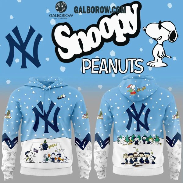 New York Yankees 2024 Peanuts Baseball Snoopy Holidays Hoodie T-Shirt