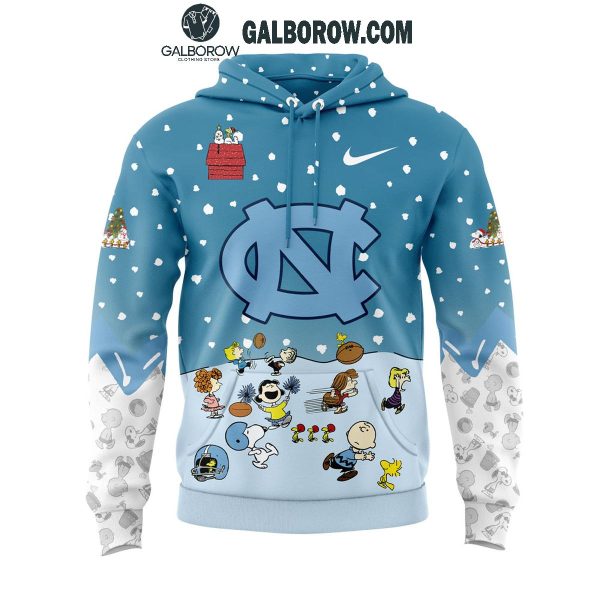 North Carolina Tar Heels Peanuts Snoopy Charlie Brown Christmas Hoodie T-Shirt