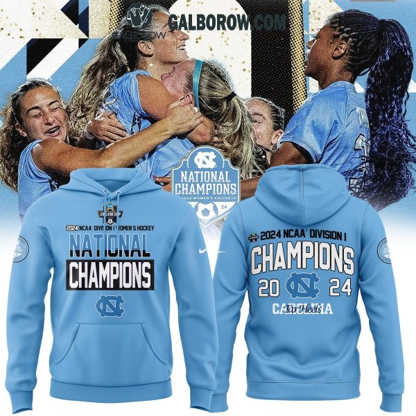 North Carolina Tar Heels Women’s Soccer 2024 NCAA 1 Champions Hoodie T-Shirt