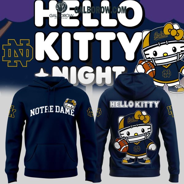 Notre Dame Fighting Irish Hello Kitty Celebration 50 Years Football Hoodie T-Shirt