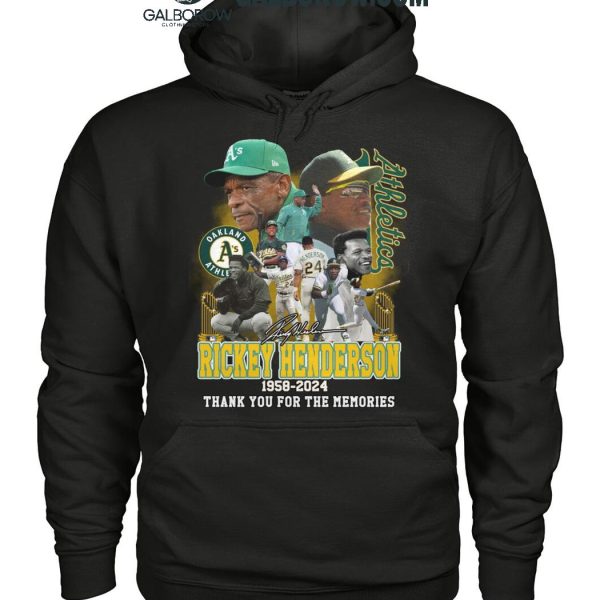 Oakland Athletics Legends Rickey Henderson 1958 2024 T Shirt