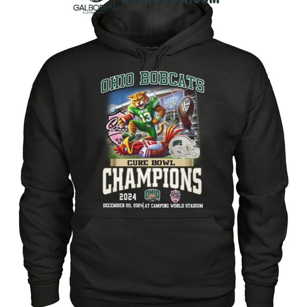 Ohio Bobcats Cure Bowl Champions 2024 Its Celebration T Shirt