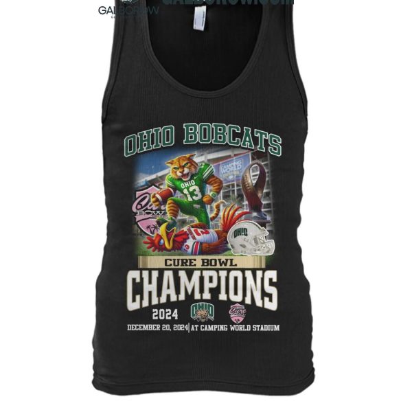 Ohio Bobcats Cure Bowl Champions 2024 Its Celebration T Shirt