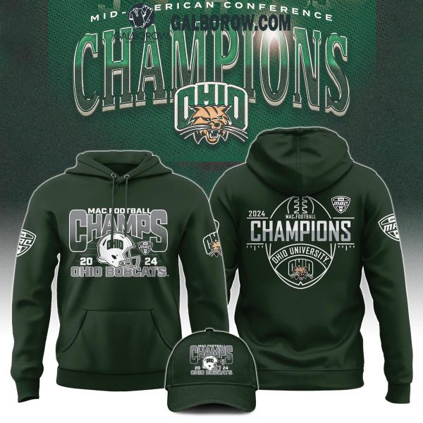 Ohio Bobcats Ohio University Football MAC Champions 2024 Hoodie T-Shirt