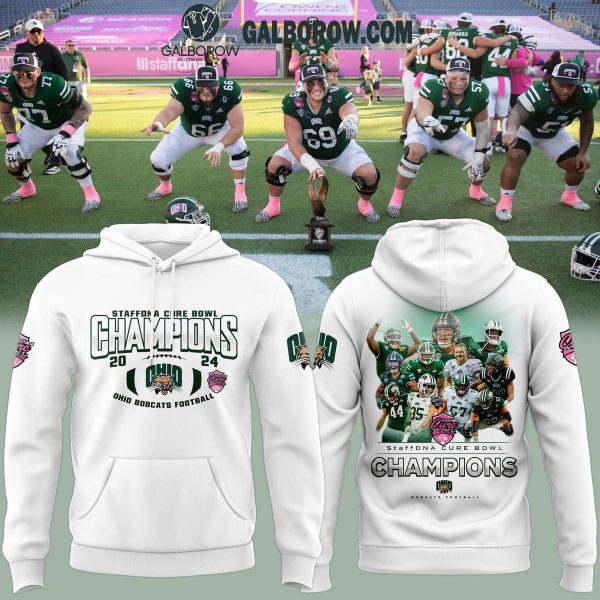 Ohio Bobcats football StaffDNA CURE BOWL CHAMPIONS 2024 Hoodie T Shirt