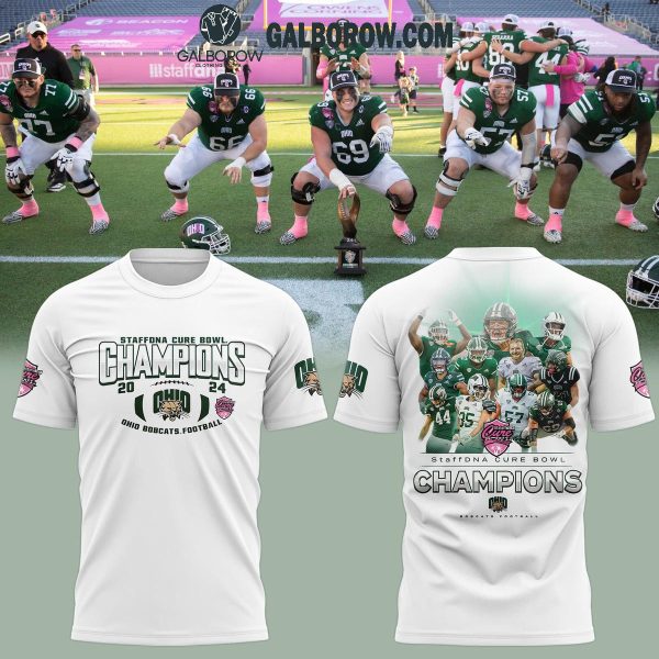 Ohio Bobcats football StaffDNA CURE BOWL CHAMPIONS 2024 Hoodie T Shirt