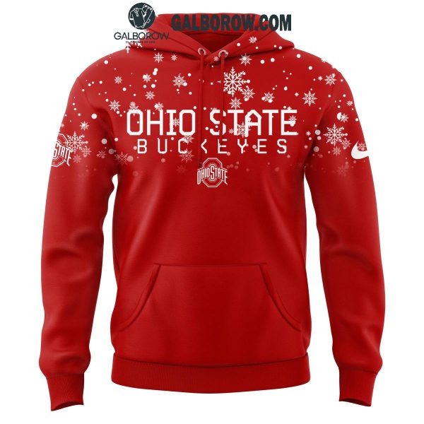 Ohio State Buckeyes 2024 Football Christmas First Snow Hoodie T-Shirt