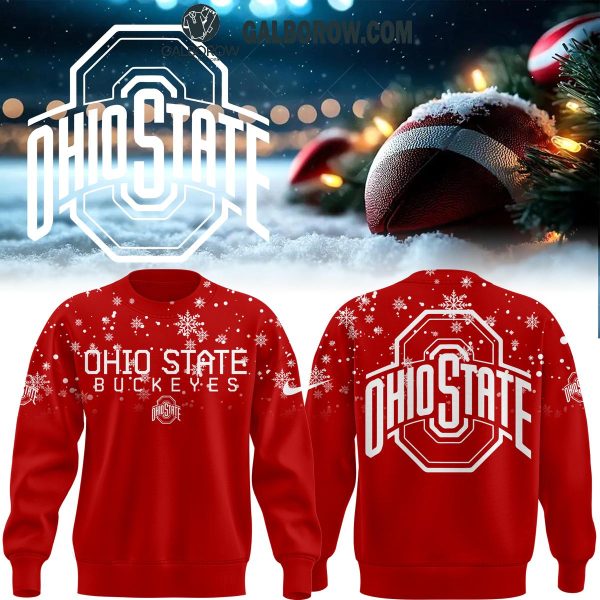 Ohio State Buckeyes 2024 Football Christmas First Snow Hoodie T-Shirt