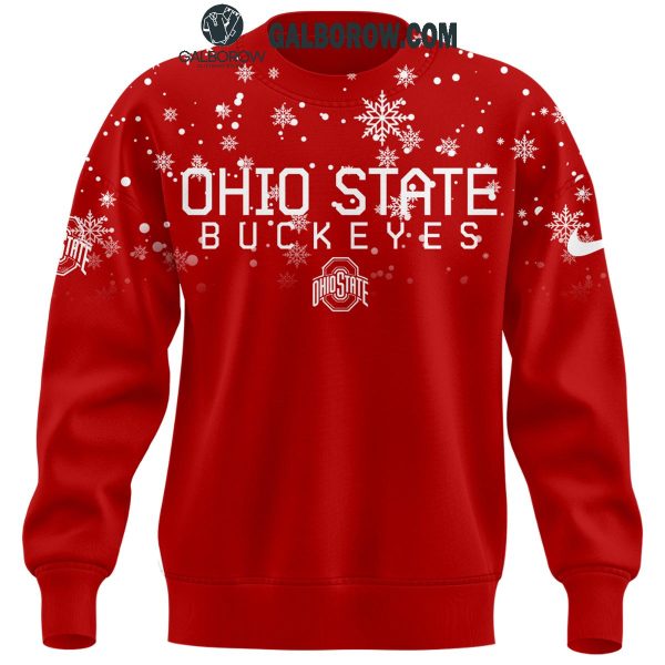 Ohio State Buckeyes 2024 Football Christmas First Snow Hoodie T-Shirt