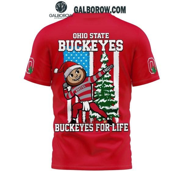 Ohio State Buckeyes Christmas Buckeyes For Life 2024 Hoodie T-Shirt